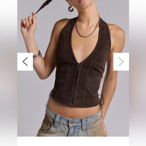 Vest halter top